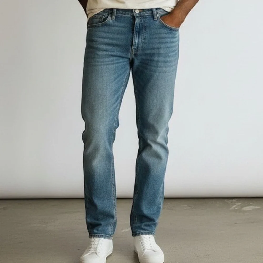 Levi's 569 Loose Straight Jeans Mens 34x32 Blue Denim 00569-1271 Relaxed Fit
